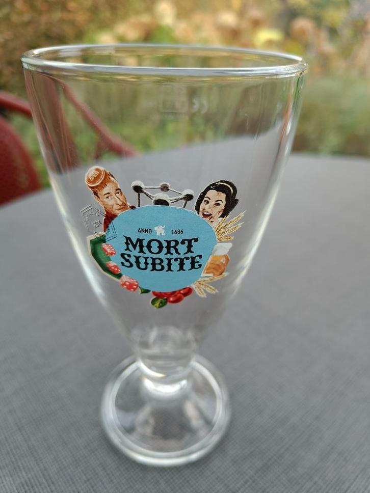 Mort Subite. Inhoud: 25 cl. M 15 0846. Aantal 1.  Nieuw., Verzamelen, Biermerken, Nieuw, Glas of Glazen, Overige merken, Ophalen of Verzenden