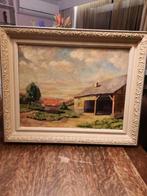 Oud kleurrijk schilderij, Ophalen of Verzenden