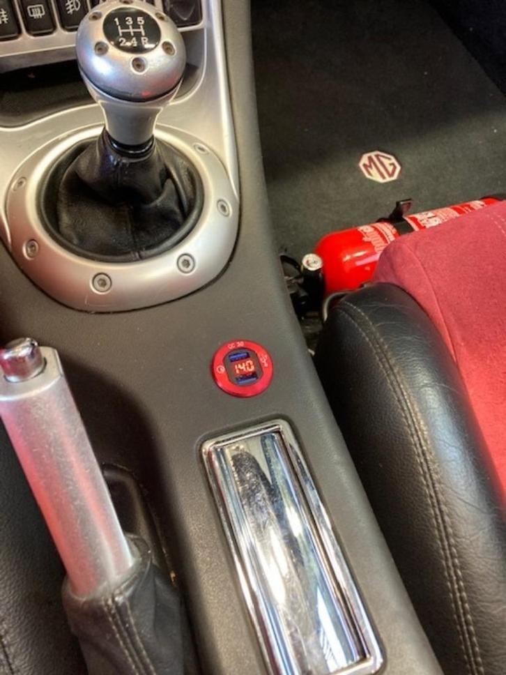 MGF MG TF MG F MGTF LE500 Trophy originele chroom asbak, Auto diversen, Auto-accessoires, Zo goed als nieuw, Ophalen of Verzenden