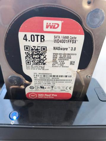 Interne Western Digital HDD SATA NASware 3.0, 4 TB 3,5 inch  beschikbaar voor biedingen