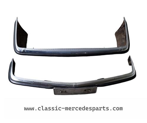 Voorbumper + achterbumper Mercedes 107 verchroomd, Auto-onderdelen, Carrosserie, Bumper, Mercedes-Benz, Voor, Achter, Gebruikt
