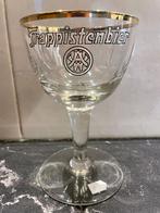 Westmalle bierglas (nr 56): emaille, geslepen, gouden rand., Verzamelen, Biermerken, Ophalen of Verzenden, Nieuw, Glas of Glazen