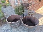 Grote rustieke plantkuipen 52cm x 76cm x 3cm dikte eikenhout, Tuin en Terras, Ophalen, Zo goed als nieuw, Hout
