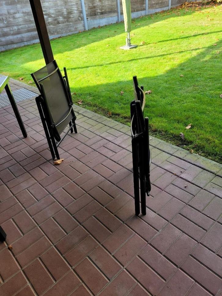 tuinmeubelen, Tuin en Terras, Tuinsets en Loungesets, Zo goed als nieuw, Tuinset, Aluminium, 4 zitplaatsen, Ophalen of Verzenden