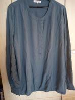 blouse zenzi blauw streepje large 50-52 nooit gedragen, Kleding | Dames, Grote Maten, Blauw, Blouse of Tuniek, Ophalen of Verzenden