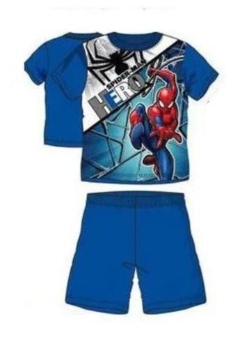 Spiderman Shortama - Blauw - Maat 98 - 128