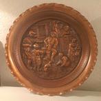 Koperen muurbord diameter 41 cm, Antiek en Kunst, Curiosa en Brocante, Ophalen of Verzenden