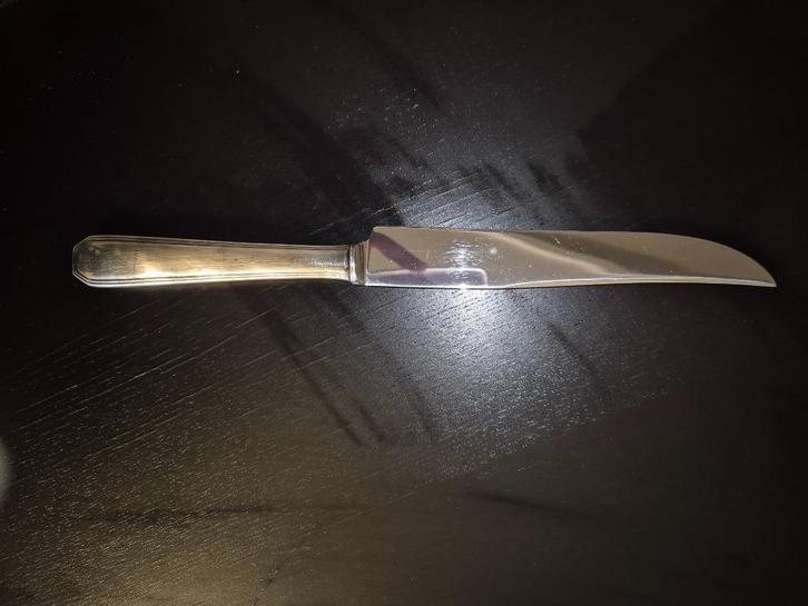Christofle verzilverde grote mes 30 cm, Antiek en Kunst, Antiek | Bestek, Ophalen of Verzenden