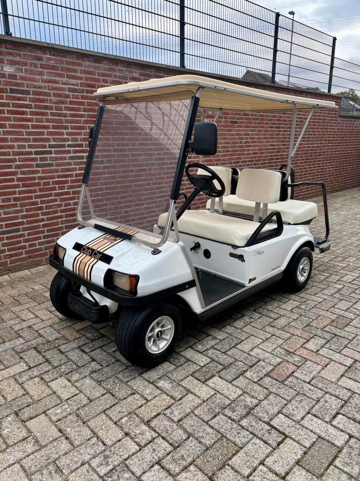 Prachtige Elektrische 4p Clubcar Golfkar met Kenteken, Sport en Fitness, Golf, Zo goed als nieuw, Golfkar, Overige merken, Ophalen of Verzenden