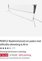 badminton net, Sport en Fitness, Badminton, Ophalen, Nieuw