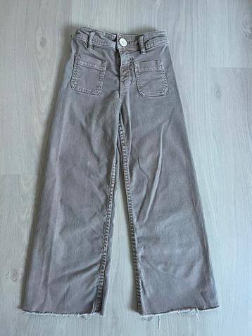 Beige wide leg jeans Zara maat 128