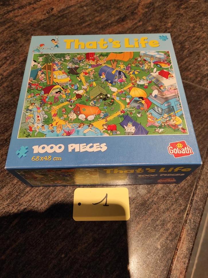 thats life puzzel, Hobby en Vrije tijd, Denksport en Puzzels, Gebruikt, Legpuzzel, 500 t/m 1500 stukjes, Ophalen of Verzenden