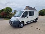 Fiat Ducato 2.3Jtd 130pk dubbele cabine 7pl, Auto's, Bestelwagens en Lichte vracht, Euro 5, Wit, 2300 cc, Overige kleuren