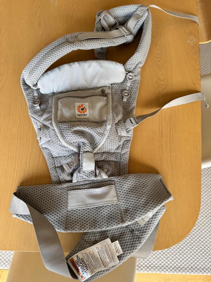 Draagzak ergobaby adapt pearl grey, Kinderen en Baby's, Babydragers en Draagdoeken, Zo goed als nieuw, Draagzak, Buik, Overige merken