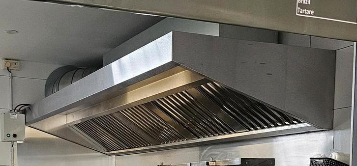 Hotte professionnelle 3 mètres + éclairage + caisson de répa, Elektronische apparatuur, Afzuigkappen, Zo goed als nieuw, Ophalen