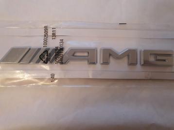 Logo de valise Mercedes Amg argent/noir mat/noir brillant, Neuf, Arrière, Enlèvement ou Envoi, Mercedes-Benz
