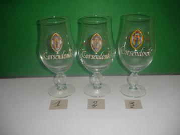 25 bierglazen Corsendonk, 33cl, voor € 6,00 beschikbaar voor biedingen