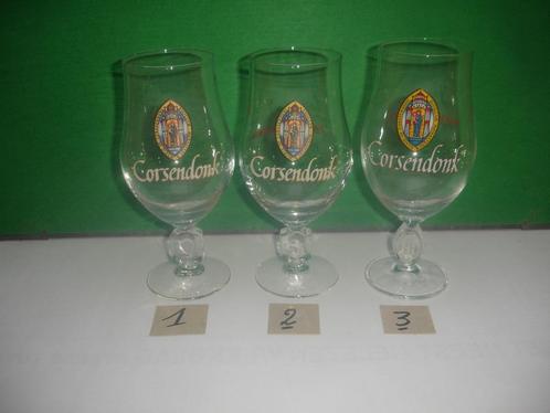 25 bierglazen Corsendonk, 33cl, voor € 6,00, Verzamelen, Biermerken, Zo goed als nieuw, Glas of Glazen, Overige merken, Ophalen