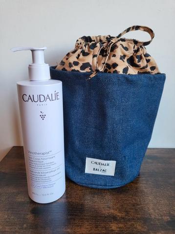 Soin nourrissant pour le corps Caudalie + trousse de toilett, Enlèvement ou Envoi, Neuf, Body lotion, Crème ou Huile