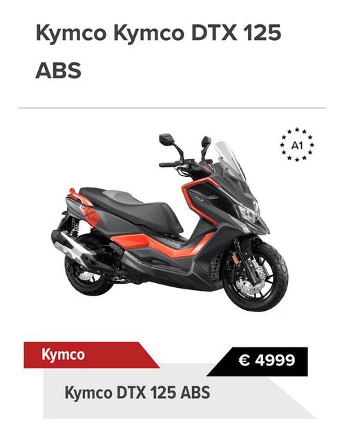kymco 125cc 1200km!!!, Fietsen en Brommers, Scooters | Yamaha, Nieuw, Ophalen of Verzenden