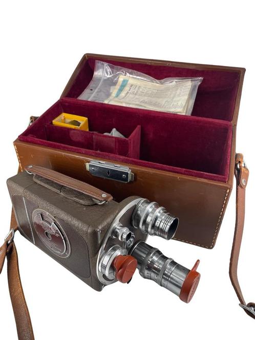 Auto Master 16 MM-camera met 6 Bell & Howell-lenzen (1941), Verzamelen, Foto-apparatuur en Filmapparatuur, Filmcamera, 1940 tot 1960