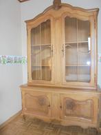 vitrinekast, Ophalen, 100 tot 150 cm, Klassiek, Eikenhout