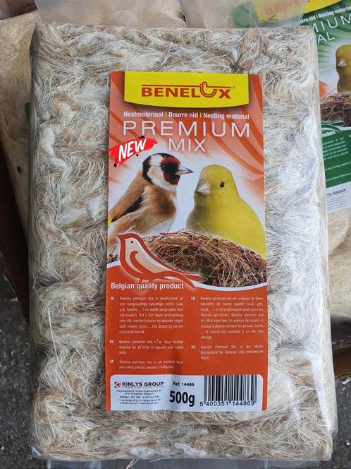 Premium Mix Nest Materiaal 500 gram, Dieren en Toebehoren, Vogels | Toebehoren, Nieuw, Ophalen of Verzenden