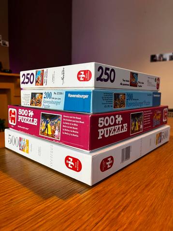 Disney puzzels Aladdin, Belle en het Beest, Rescue Rangers beschikbaar voor biedingen