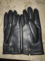 Zwarte lederlook handschoenen, Handschoenen, Maat 38/40 (M), Ophalen of Verzenden, Zo goed als nieuw