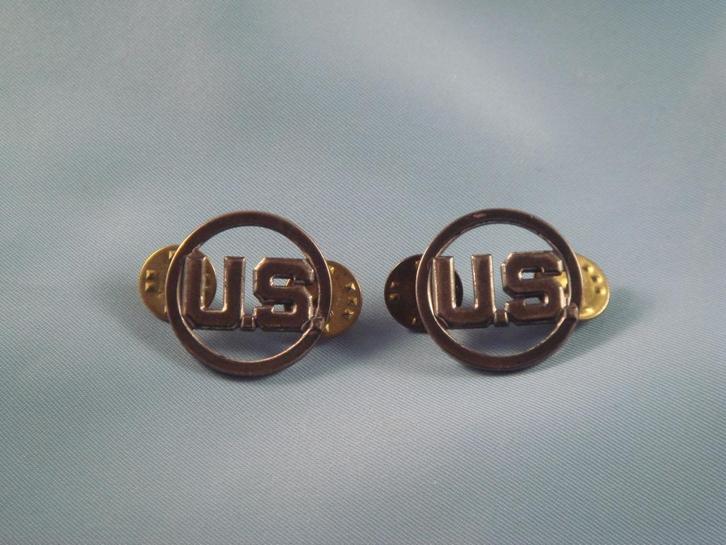 USAF # 14 - COLLAR DEVICE (set), Verzamelen, Militaria | Algemeen, Luchtmacht, Embleem of Badge, Ophalen of Verzenden