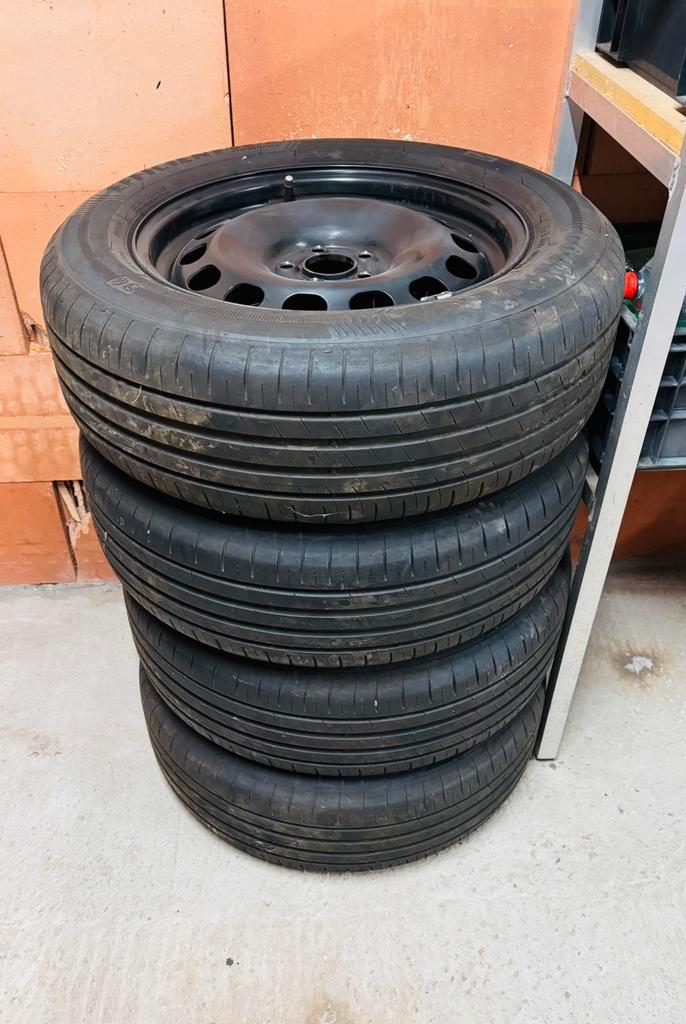 Originele VW velgenset 205/60R16, Auto-onderdelen, Banden en Velgen, Banden en Velgen, Zomerbanden, 16 inch, 205 mm, Personenwagen