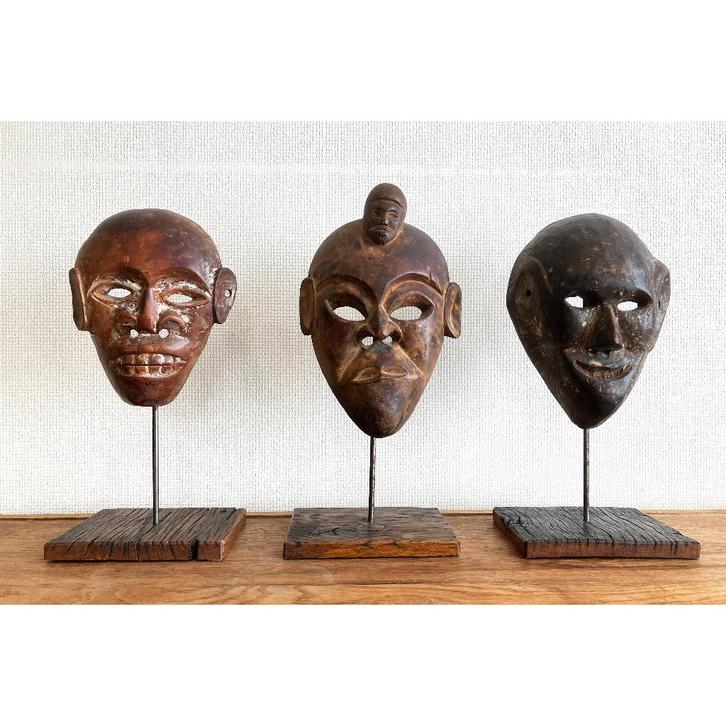 Antieke tribal Himalaya maskers (Gurung, Magar of Tamang), Antiek en Kunst, Kunst | Beelden en Houtsnijwerken, Ophalen