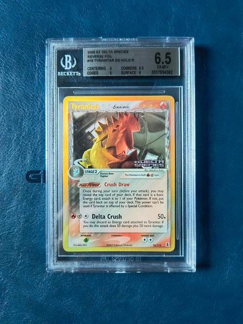 Tyranitar 16/113 EX Delta Species Reverse BGS 6.5, Hobby en Vrije tijd, Verzamelkaartspellen | Pokémon, Zo goed als nieuw, Booster