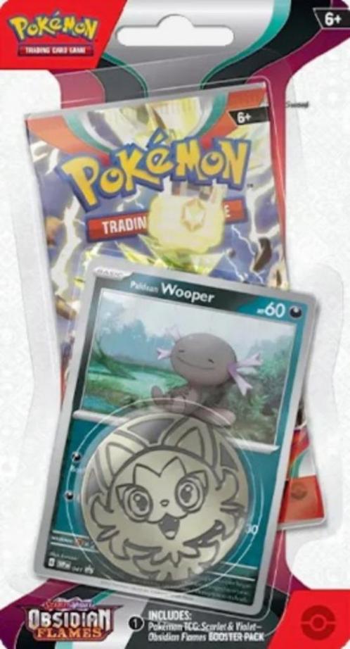 Pokémon Obsidian Flames:1-Pack Blister - Wooper–Slechts€8,95, Hobby en Vrije tijd, Verzamelkaartspellen | Pokémon, Nieuw, Booster