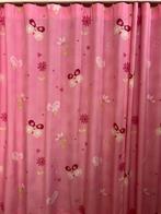 Roze gordijnen kinderkamer 130x148 (2 stuks), Kinderen en Baby's, Ophalen of Verzenden, Zo goed als nieuw, Gordijnen of Lamellen