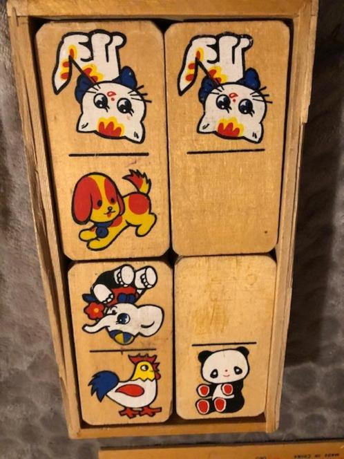 Animal Domino - Fabriqué en Chine *jouets vintage/rétro*, Antiquités & Art, Antiquités | Jouets, Enlèvement ou Envoi
