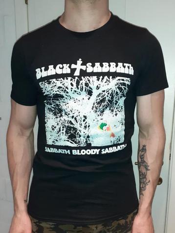 Bandshirt  zwart Black Sabbath S