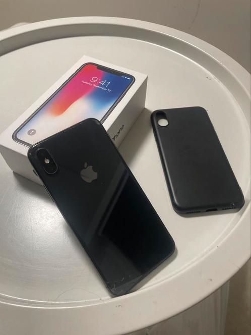 iPhone X 64GB – met doos – defect scherm, Telecommunicatie, Mobiele telefoons | Apple iPhone, Niet werkend, 64 GB, Zonder abonnement