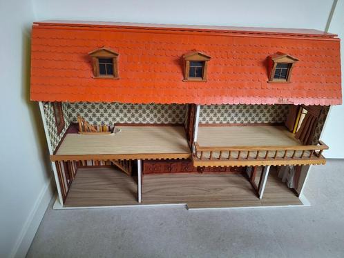Vintage Poppenhuis, Verzamelen, Poppenhuizen en Toebehoren, Gebruikt, Poppenhuis, Ophalen