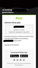 Flixbus Vouchers €150, Tickets en Kaartjes