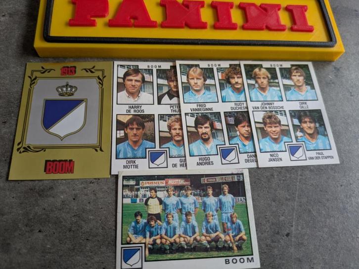 PANINI FOOTBALL 85 FC BOOM  5 STICKERS 1985, Hobby en Vrije tijd, Stickers en Plaatjes, Verzenden