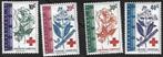 4 Postzegels Congo-Kinshasa 1963 Rode Kruis, Postzegels en Munten, Postzegels | Afrika, Ophalen of Verzenden, Overige landen, Postfris