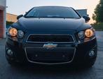 Chevrolet Aveo 1.6 Benzine. Euro 5. Bj. 2012., Voorwielaandrijving, Euro 5, Zwart, Leder