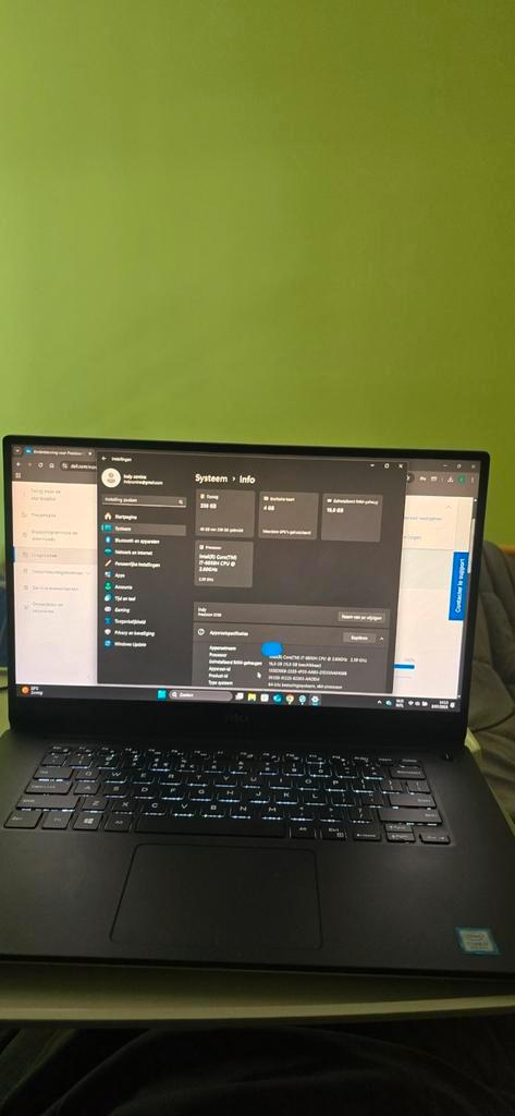 Dell precision 5530 krachtige i7 touch en 4k scherm!!, Computers en Software, Windows Laptops, Zo goed als nieuw, SSD, Met touchscreen