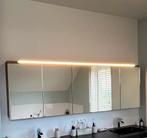 Spiegelkast in eik badkamer met LED-verlichting, Huis en Inrichting, Badkamer | Badkamermeubels, Spiegelkast, Zo goed als nieuw