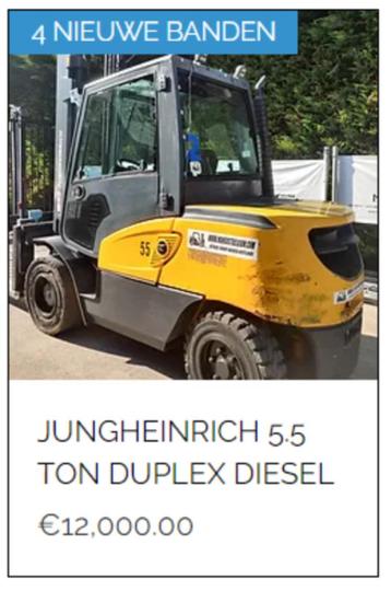 diverse zware heftruck te koop 4 tot 10 ton