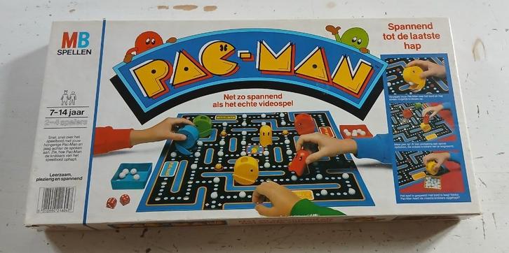MB Pac-Man bordspel (A), Hobby en Vrije tijd, Gezelschapsspellen | Bordspellen, Gebruikt, Drie of vier spelers, Ophalen
