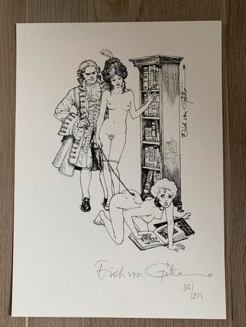 Erich von Gotha Janssen -Litho- Handgesigneerd beschikbaar voor biedingen