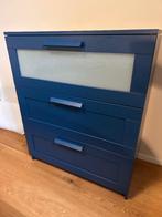 Ladekast Ikea blauw, Huis en Inrichting, Ophalen, Overige materialen, 100 tot 150 cm, 50 tot 100 cm