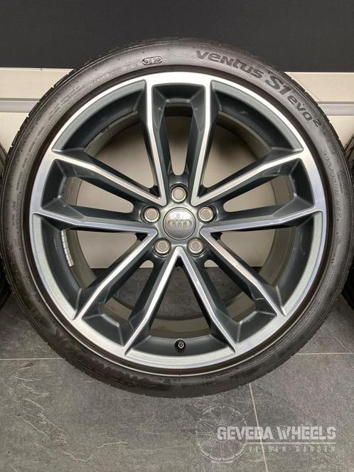 19” originele Audi A5 / S5 velgen + banden 5x112 255/35/19 8, Autos : Pièces & Accessoires, Pneus & Jantes, Pneus et Jantes, Pneus été